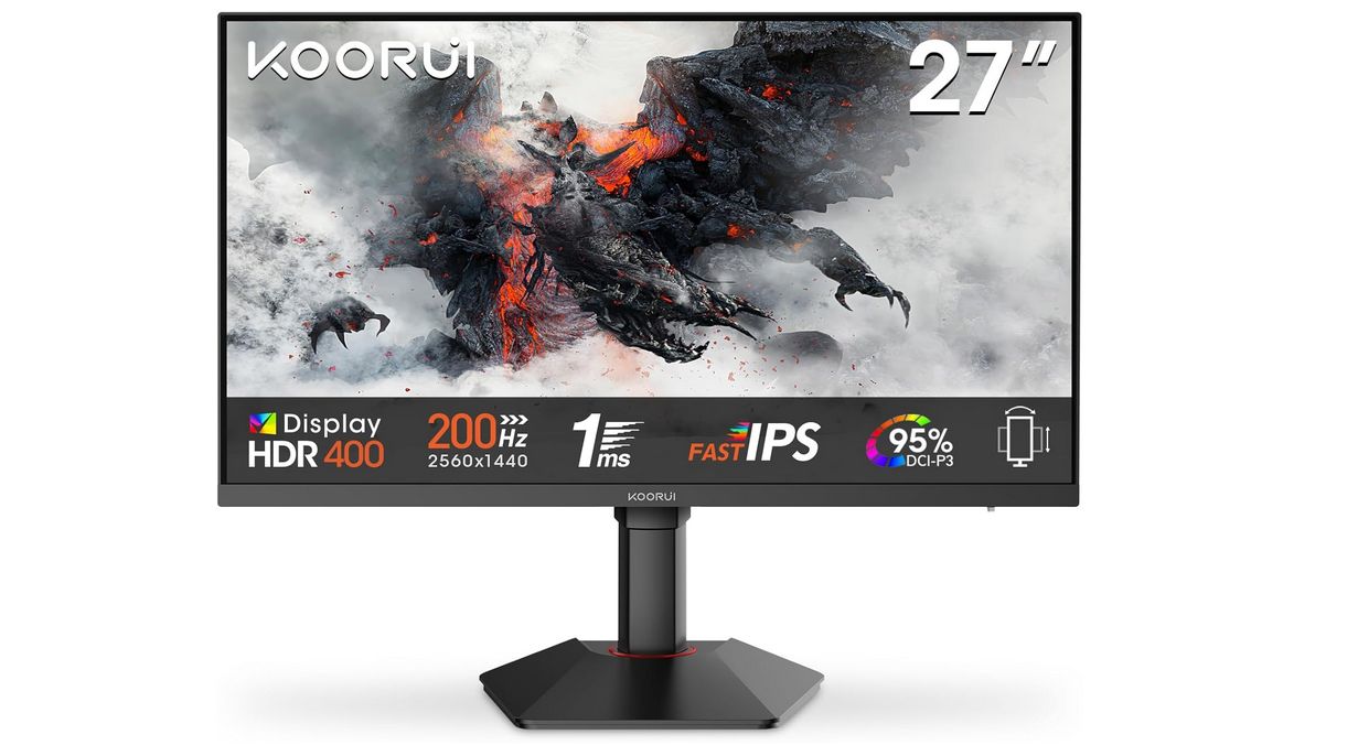 KOORUI G2722P Ecran PC Gamer 27 Pouces 200Hz