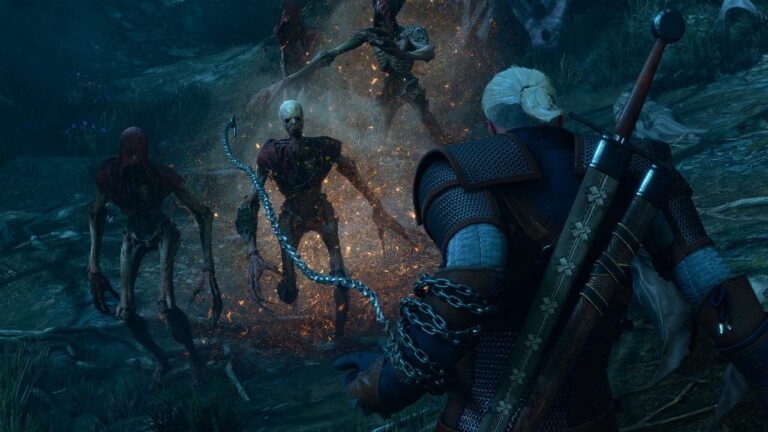 Geralt de Riv dans The Witcher 3 avant l’extension Songs of the Past