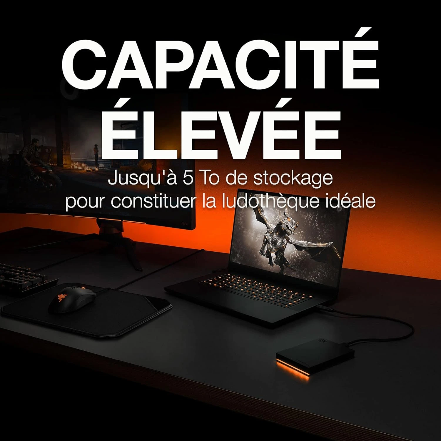 Seagate FireCuda Gaming Hard Drive : jusqu'à 5 To de stockage pour une ludothèque