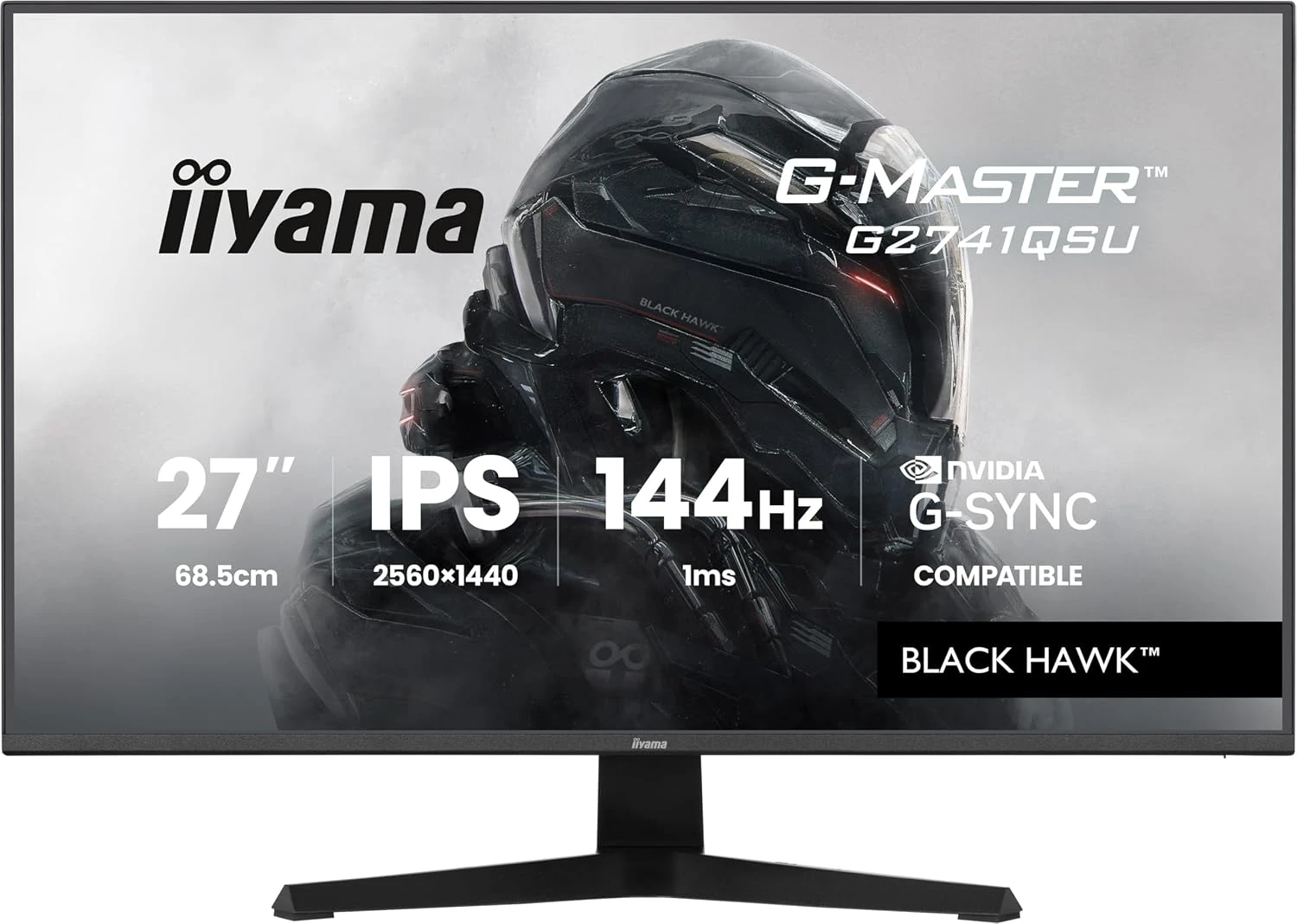 Écran gaming iiyama G-Master Black Hawk G2741QSU 27 pouces QHD 144 Hz IPS