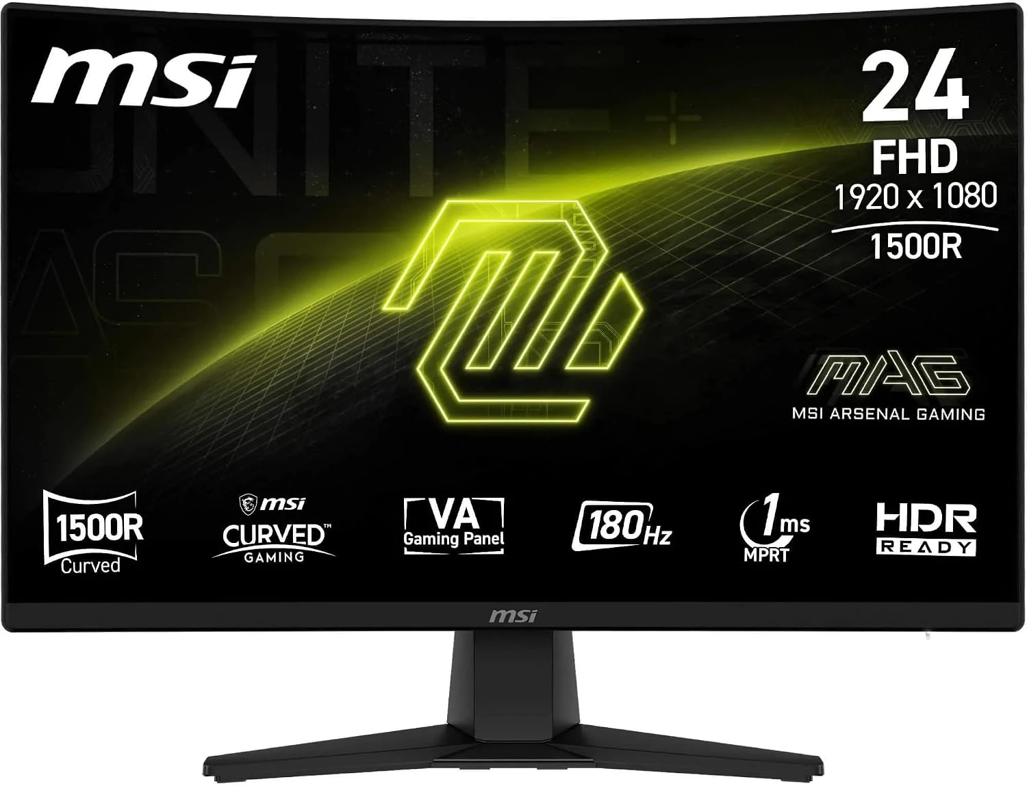 Écran gaming incurvé MSI MAG 242CA 24 pouces Full HD 180 Hz 1500R