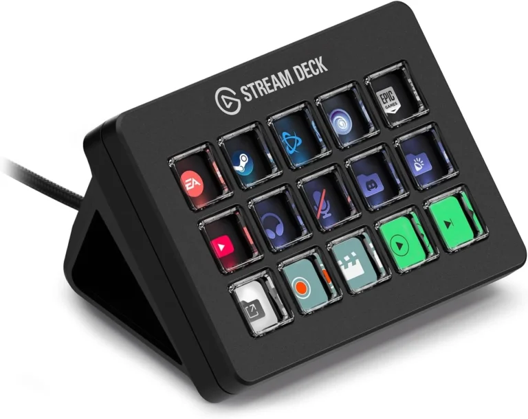 Contrôleur Elgato Stream Deck Scissor Keys avec ses touches à écran personnalisables